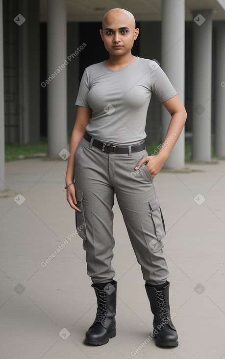 Bangladeshi young adult female with  gray hair