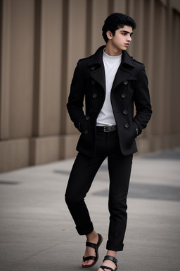 Armenian teenager boy with  black hair