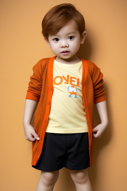 Thai infant boy with  ginger hair