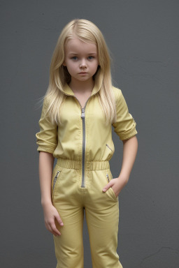 Slovak child girl with  blonde hair