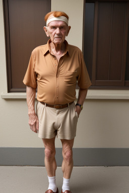 Serbian elderly male with  ginger hair