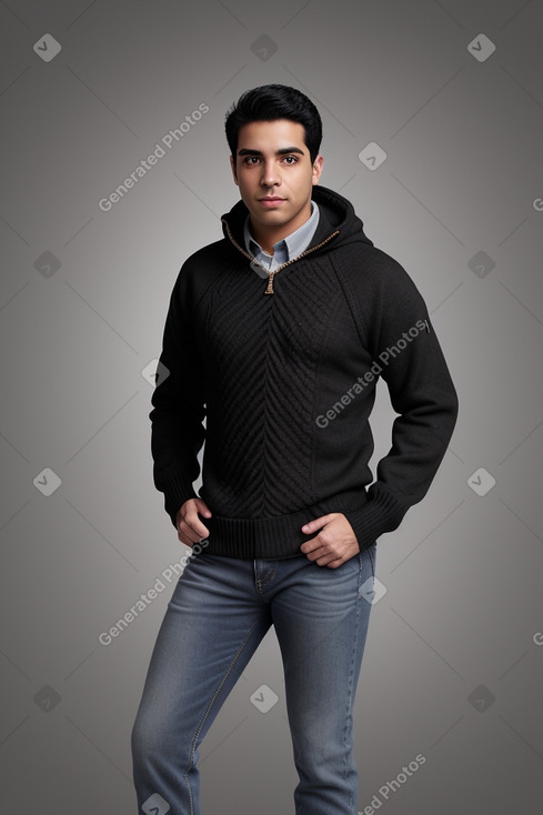 Hispanic adult male with  black hair