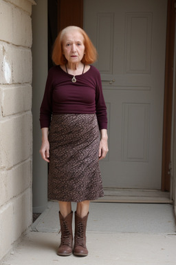 Syrian elderly female with  ginger hair