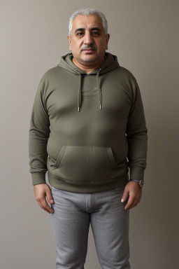 Azerbaijani 45 years male with  gray hair