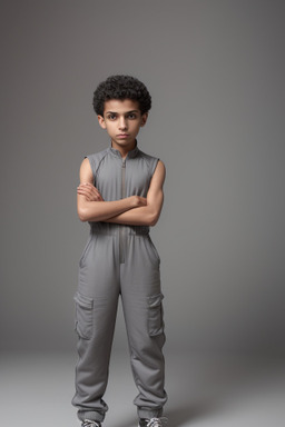 Libyan child male with  gray hair