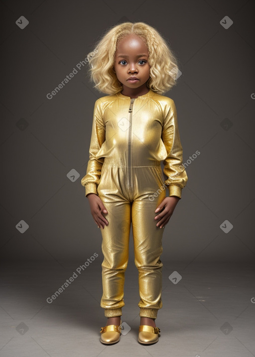 Nigerian child female with  blonde hair