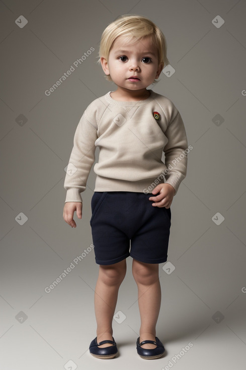 Guatemalan infant boy with  blonde hair