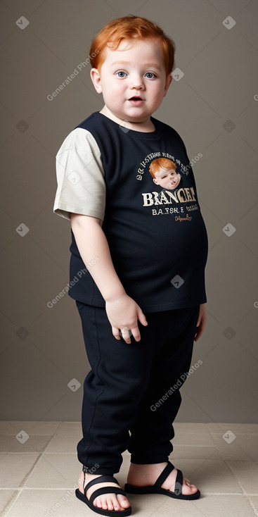 Italian infant boy with  ginger hair