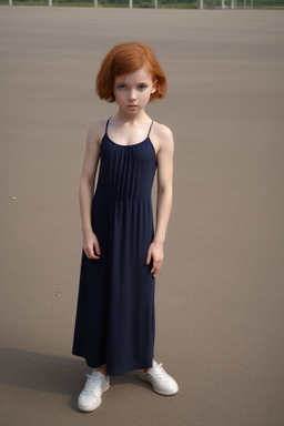 Belarusian child girl with  ginger hair