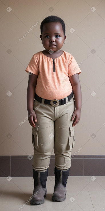 Tanzanian infant girl with  gray hair