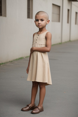 Panamanian child girl with  blonde hair