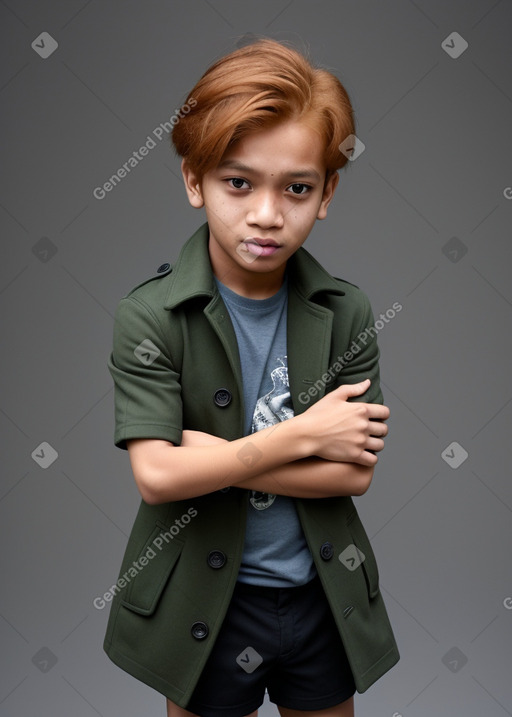 Nepalese child male with  ginger hair