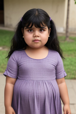 Nicaraguan child girl with  black hair