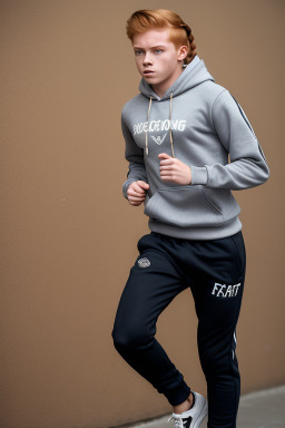 Ecuadorian teenager boy with  ginger hair