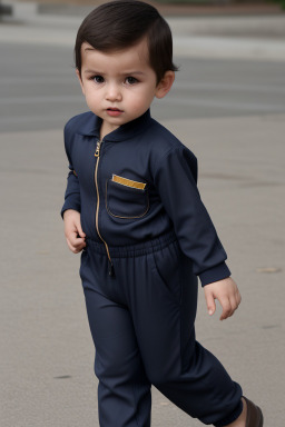 Uzbek infant boy with  brown hair