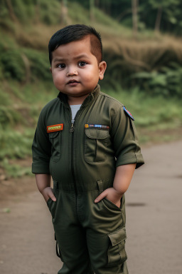 Nepalese infant boy with  ginger hair