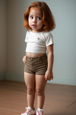 Venezuelan infant girl with  ginger hair