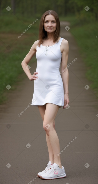 Belarusian 45 years female with  brown hair