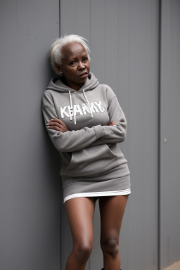 Kenyan 45 years female with  gray hair