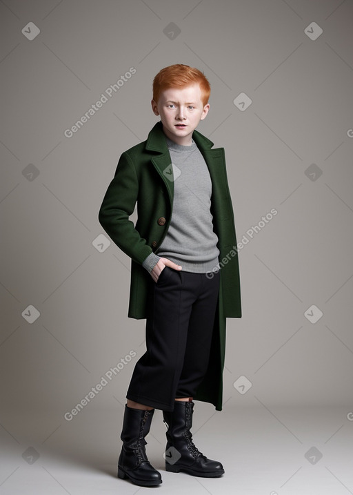 Uzbek child boy with  ginger hair