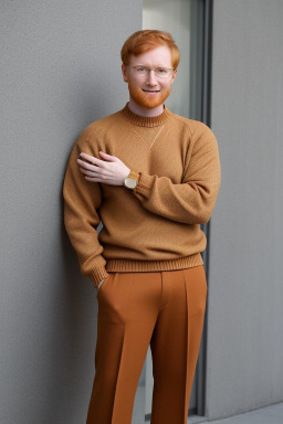 Adult male with  ginger hair