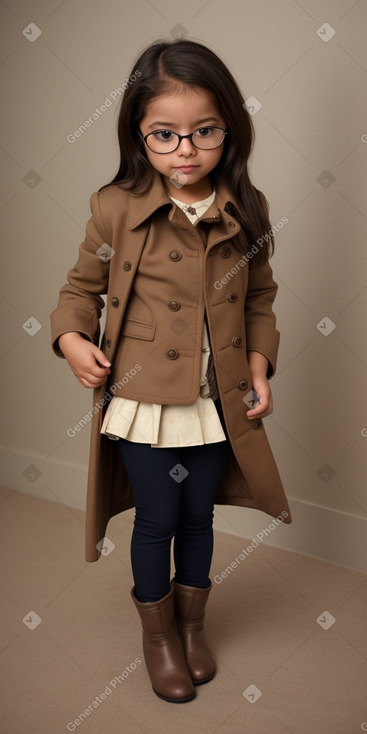 Ecuadorian infant girl with  brown hair