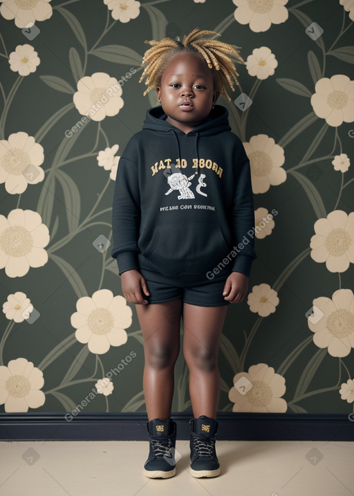 Ghanaian child girl with  blonde hair