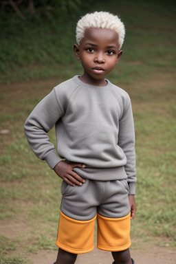 Tanzanian child boy with  gray hair