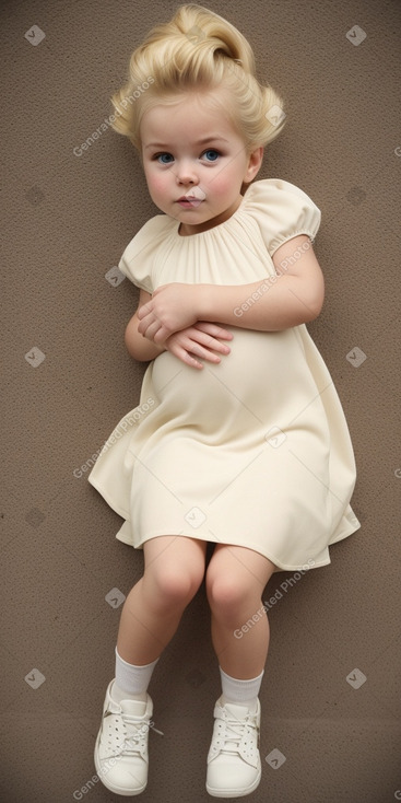 Canadian infant girl with  blonde hair