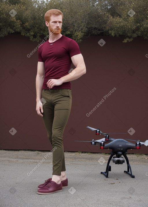 Adult male with  ginger hair