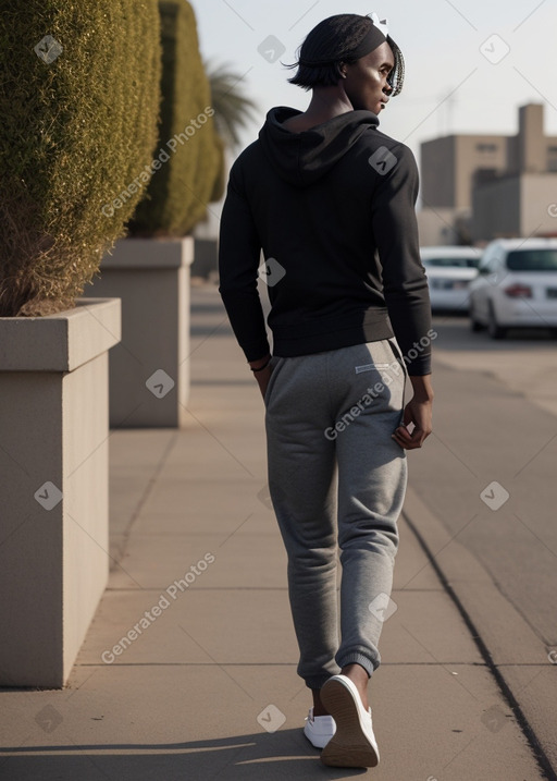 Zimbabwean young adult male with  black hair