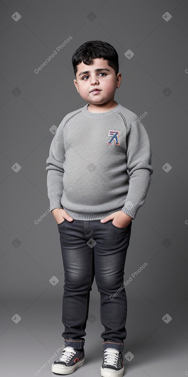 Armenian child boy with  gray hair