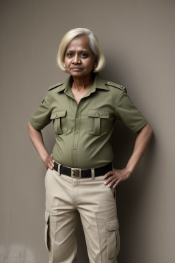 Bangladeshi 45 years non-binary with  blonde hair