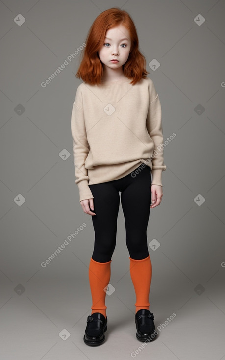 Japanese child female with  ginger hair