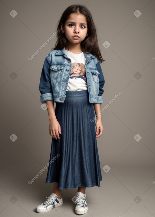 Nicaraguan infant girl with  brown hair