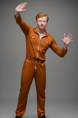 Honduran young adult male with  ginger hair