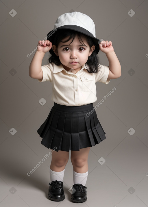 Paraguayan infant girl with  black hair