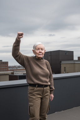 Danish elderly non-binary with  brown hair