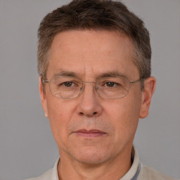 Neutral white adult male with short  brown hair and brown eyes