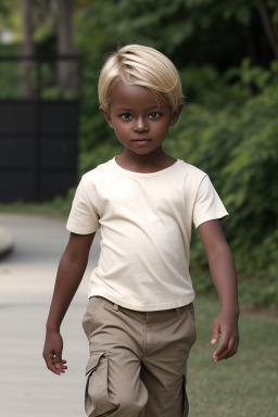 Child male with  blonde hair