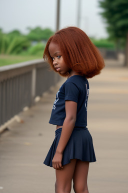 Nigerian child girl with  ginger hair