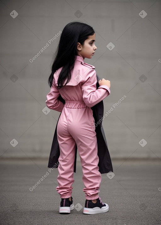 Lebanese child girl with  black hair