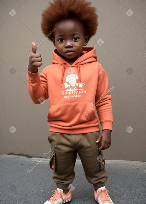 Ghanaian infant boy with  ginger hair