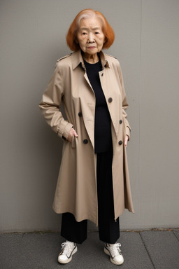 Japanese elderly female with  ginger hair