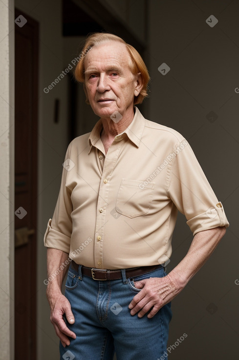 Italian elderly male with  ginger hair