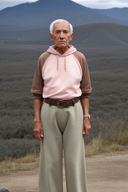 Mexican elderly male with  brown hair