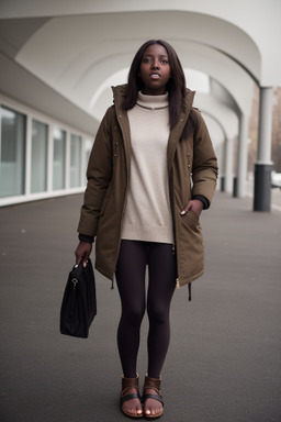 Young adult female with  brown hair