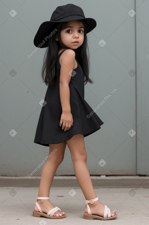 Venezuelan infant girl with  black hair