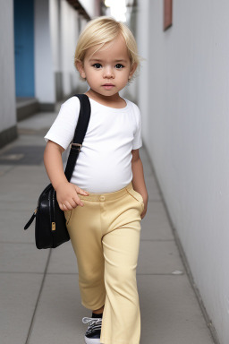 Ecuadorian infant boy with  blonde hair