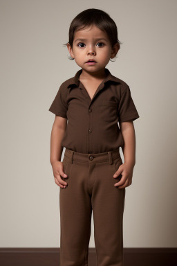 Peruvian infant boy with  brown hair